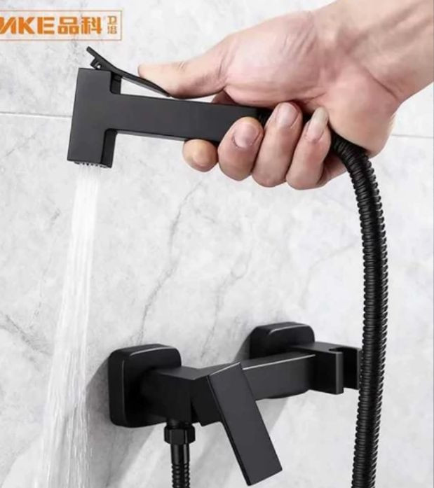 شیر دستشویی شاتاف دار سرد و گرم /همراه با شیلنگ مدل فلت